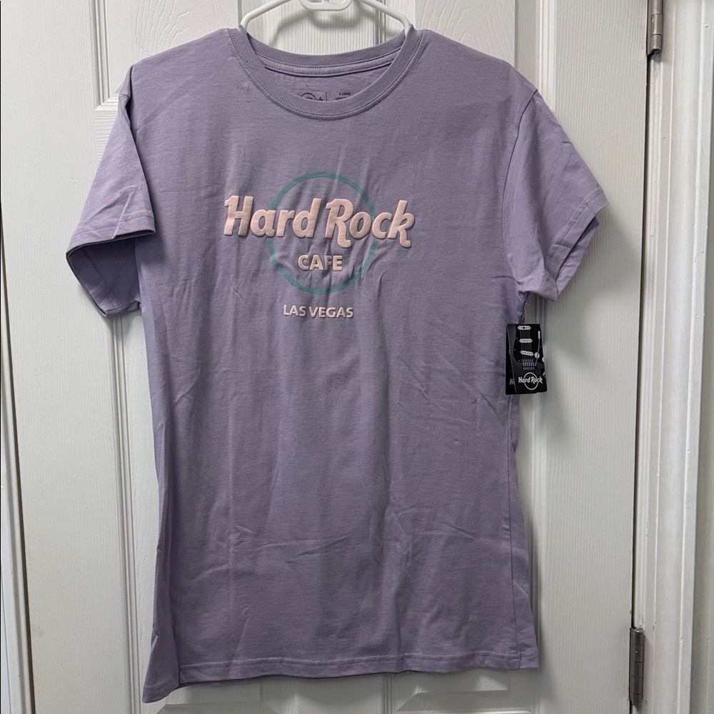 Hard Rock Cafe Lavender Tee - Las Vegas
